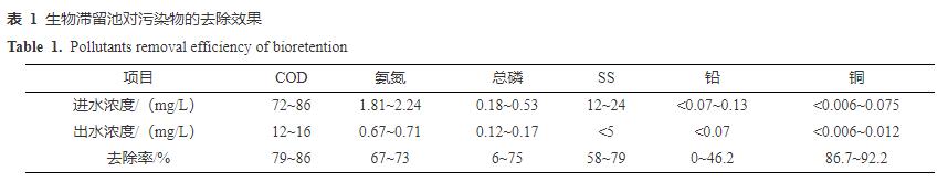 北京市典型雨水工程污染物去除效果监测分析